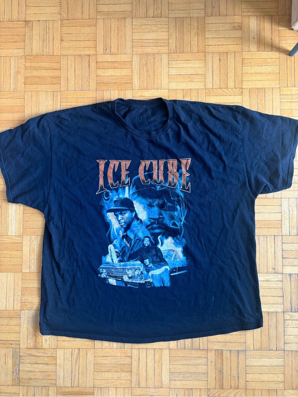 Ice Cube Graphic Black Short Sleeve Tee
